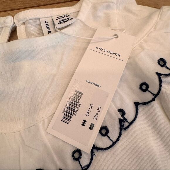 Janie and Jack white blouse - Picture 3 of 4